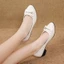 Single Shoes For Women, Soft Sole, Soft Surface, Thick Heel, Medium Heel, Round Toe, Medium L