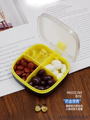 Hộp Đựng Thuốc Di Động Di Động Kích Thước Nhỏ Tuần Mini 7 Ngày Đóng Gói Dung Tích Lớn Kín Hộp Di Động Người Cao Tuổi Hộp Đựng Thuốc Nhỏ