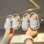 21 Hoa Dễ Thương Bao Đầu Giày Tập Đi Cho Bé Gái Đế Mềm Chống Trơn Trượt Velcro Phong Cách Nghệ Thuậ