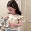 Áo thun cotton tay ngắn bé gái mùa hè in hoạt hình dễ thương mới thời trang và đa năng cho trẻ e