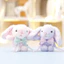 Mặt dây chuyền sang trọng hình chú thỏ hoạt hình với chất liệu mềm để trang trí túi và quà tặng sưu tập