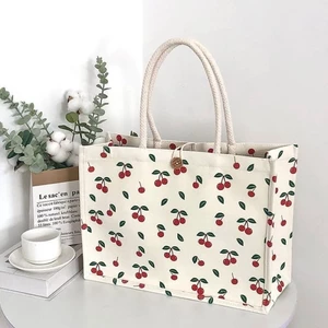 Original Three-dimensional Canvas Bag For Commuting To Work, Large Capacity Shoulder Handbag, Ca
