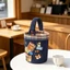 Cute Corgi Bucket Bag Women's Canvas Handbag Summer Lunch Bag Student Commuter Handbag