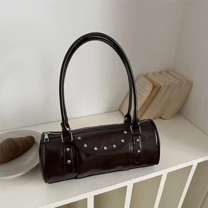 Retro Rivet Bags Women's Large Capacity New Spring And Summer Niche Design Shoulder Underarm Bag