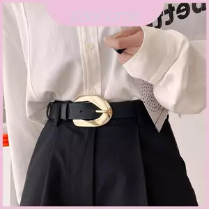 Dây đeo thắt lưng bằng da Pu cổ điển nghệ thuật cho váy và áo khoác mùa xuân