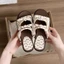 Retro French Thick-soled Heightening One-line Sandals For Women, Two-wear Sandals With Skirt