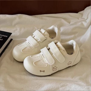 New Summer Thick-soled White Shoes For Women To Enhance Appearance, Velcro Board Shoes For Women