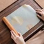 Muxi Hướng Dương Chang 'an Hoa Cúc Dệt Thảm Trà Cotton Thấm Hút Thảm Trà Phong Cách Chống Thấm Nước Hai Mặt Bàn Thảm Phong Cách Vải Thảm Nồi Thảm