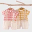 Áo liền quần cho bé mùa hè cotton mỏng thoáng khí nam nữ bé sơ sinh điều hòa quần áo đi chơi