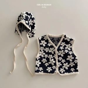 Quần Áo Trẻ Em Hàn Quốc Phong Cách Mùa Xuân Bé Trai Bé Gái Cotton Mềm Mại Hoa Ngọt Ngào Áo Vest