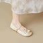 French Style Shallow Egg Roll Shoes Summer New Bow Flat Ballet Shoes Soft Sole Women's Shoes