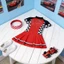 Váy bé gái Cosplay Racer bằng vải Polyester để biểu diễn sân khấu trẻ em