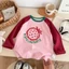 Áo thun raglan dài tay không xương cho trẻ em từ tuổi trở lên áo thun dài tay có đáy bên trong