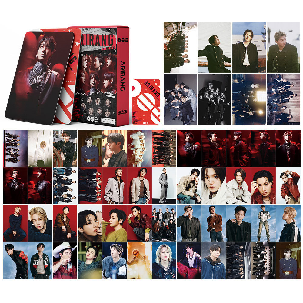 LINXX 55 Chiếc BTS ARARING WorldTour Lomo Cards Kpop Boy Group Idol Photocard Set Bộ sưu tập quạt Hàng hóa Lễ hội Quà tặng Bộ sưu tập Thẻ ảnh