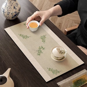 Thảm trà phong cách mới, Thấm hút, Bàn trà khô nhanh, Thảm cờ bàn, Bàn cà phê dài bùn tảo cát, Thảm cách nhiệt chống bỏng, Thảm để bàn