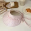 Large Brim Color Glue Empty Top Sun Protection Hat Women's New Summer Anti-UV Bow Shawl Hat