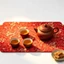 Họa Tiết Rồng Đỏ Trà Nhỏ Thảm Hai Mặt Thổ Cẩm Thấm Hút Cách Nhiệt Coaster Cho Một Người Uống Di Động Du Lịch Khô Trà Thảm