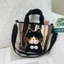 New Fashionable Plush Cat Commuting Large-capacity Casual Bucket Bags, Exquisite And Versatile H
