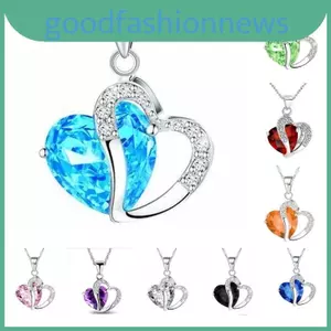 Vòng cổ xương đòn pha lê hình trái tim sang trọng dành cho nữ Nhân viên đánh giá cao kỷ niệm đám cưới