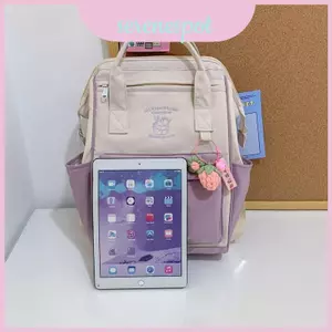 Ba lô Nylon nhẹ cho bé gái Phong cách đường phố Túi đi học chống nước hợp thời trang