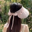 Large Brim Color Glue Empty Top Sun Protection Hat Women's New Summer Anti-UV Bow Shawl Hat