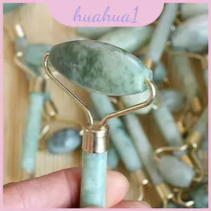 Jade Stone Face Massage Roller White Flower Jade Facial Beauty Tool