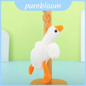 Móc khóa ngỗng trắng sang trọng cao cấp Soft Fluffy Duckling Charm Lý tưởng để làm quà tặng và sưu tập