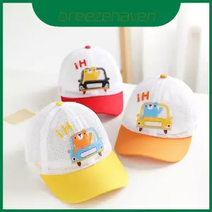 Mũ mùa hè cho bé với họa tiết hoạt hình thêu và kích thước có thể điều chỉnh An toàn chống nắng cho bé