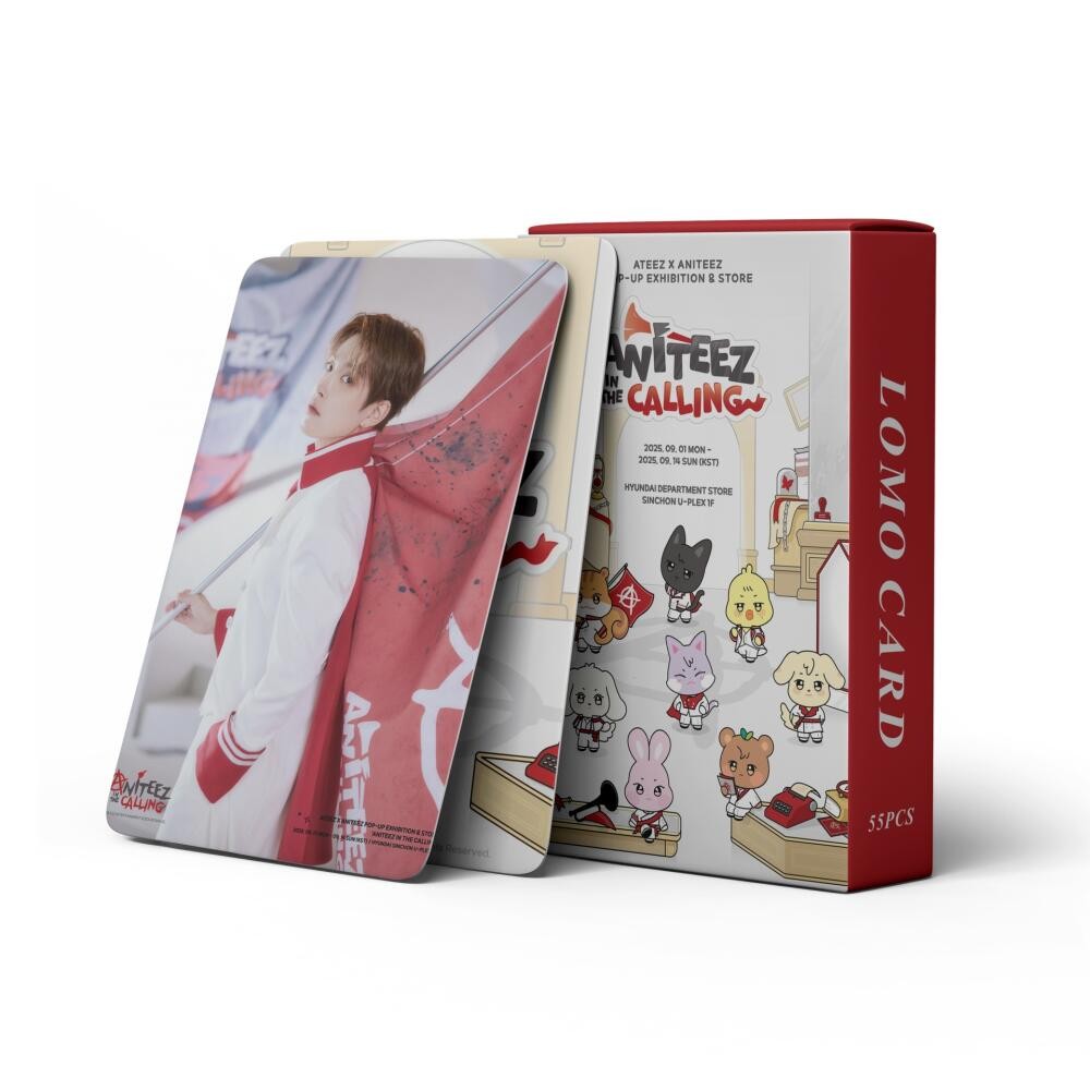 LINXX 55 CÁI ATEEZ In The Calling Pop Up Album Lomo Cards Holographic Photocards K-Pop Boy Band Fan Collection Quà tặng Hàng hóa