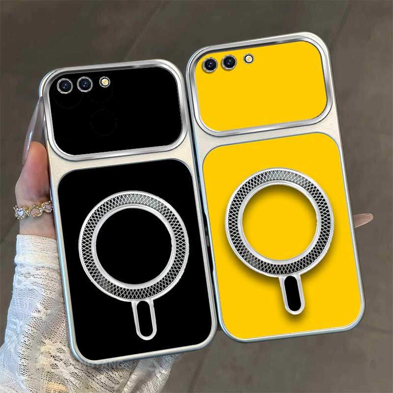 Ốp Lưng Cho OPPO A3S A12E A1K Ốp Điện Thoại TPU Mờ Cao Cấp Mới Màu Sắc Thẩm Mỹ Và Bề Mặt Sáng Thiết Kế Vòng Hút Từ Tính