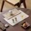 Thảm trà thêu Sashiko, Thảm trà Zen mới, Thảm trà thấm hút, Thảm xốp khô hai lớp phong cách cổ xưa, Kích thước nhỏ
