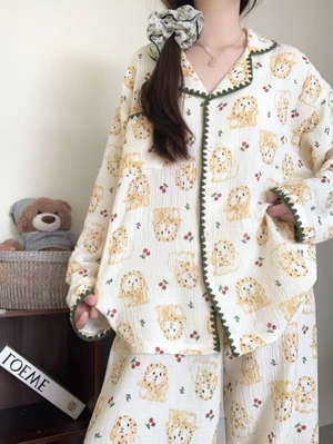 Yunduo cotton mùa xuân và mùa thu phiên bản Hàn Quốc mới Internet người nổi tiếng phiên bản H