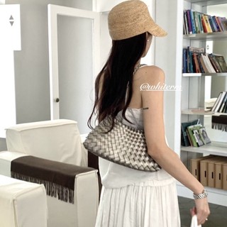 Phong cách Hàn Quốc màu xám bạc giả dệt dập nổi túi xách đi làm đi làm túi đeo nách một vai