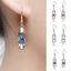 Bông tai hợp kim giọt nước độc đáo với đồ trang trí bằng đá nước cho nữ