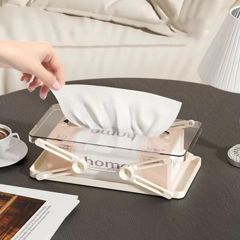 2 Chiếc Sáng Tạo Hộp Đựng Khăn Giấy Nâng Lên Thiết Kế Mùa Xuân Đa Năng Có Thể Mở Rộng Khăn Giấy Phòng Tắm Hộp Giấy Trang Trí Máy Tính Để Bàn Nhà
