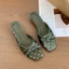 French Style Open Toe Polka Dot Summer New Fashion Bow Slip-on Slippers Thick Heel Comfortable T