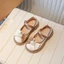 Giày đơn Velcro đế mềm phong cách công chúa mùa xuân dành cho bé gái, giày hiệu năng động thờ