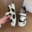 Giày thể thao Velcro chấm bi thiết kế cao cấp phong cách Hàn Quốc dép sandal học sinh đa năng th