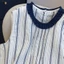 Design Ear Striped Sleeveless Shirt Vest Unique Good-looking Chic Shirt Top