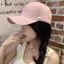 New Korean Style All-match Kitten Embroidered Baseball Cap With Brim Showing Face, Small Hat Wit