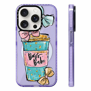 Ốp Sạc Từ Tính Không Dây Tương Thích Cho IPhone11 12 13 14 15 16 Pro Max Bowknot Coffee Cup Cover 15 16 PLUS 16E Silicone Mềm Trong Suốt Cản Vỏ Chống Sốc
