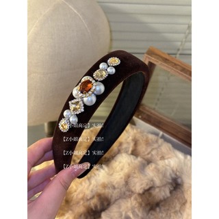 Mũ Miss Sister thu đông, chất liệu nhung cao cấp, điểm nhấn kim cương giả
