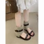 French Retro Wedge Heel Inner Heightening And Slimming Sandals For Women's Summer Outer Wear Ver