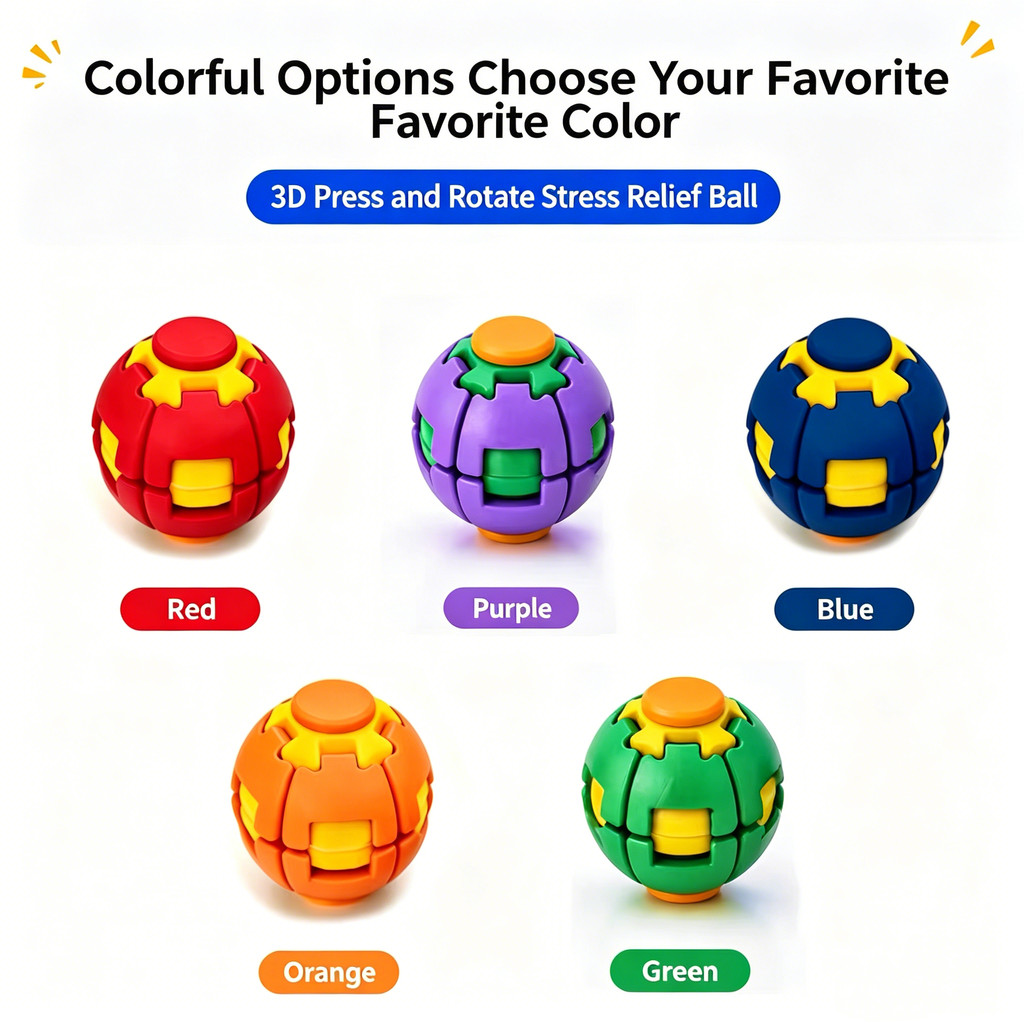 2 Chiếc Mới 3D Biến Đổi Fidget Spinner Ball Press Để Xoay Biến Dạng Đồ Chơi Giảm Căng Thẳng Di Động Chống Lo Âu Cảm Giác Fidget Đồ Chơi Dành Cho Trẻ Em Người Lớn
