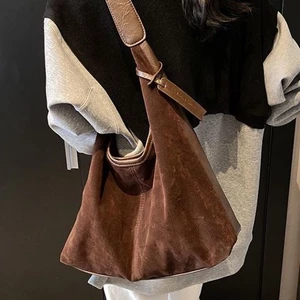 Matte Texture Single Shoulder Tote Bag For Women New Super Hot Retro Armpit Bag Autumn High-end