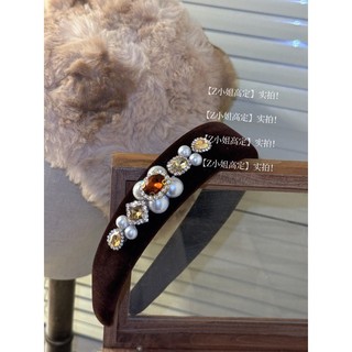 Mũ Miss Sister thu đông, chất liệu nhung cao cấp, điểm nhấn kim cương giả
