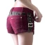 Retro Đau Khổ Gợi Cảm Quần Short Denim Nữ Eo Thấp Tính Khí Co Giãn Nâng Mông Mặc Ngoài Nóng Quần