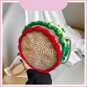 Hamburger Đan Ví tròn nhỏ thông thường có khóa kéo Hoạt động giải trí cho