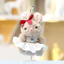 Lông Tơ Thỏ Sang Trọng Với Váy Tulle Cho Bé Gái Quà Tặng Móc Khóa Mặt Dây Chuyền