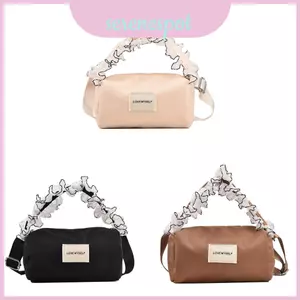 Túi Nylon Mini thanh lịch có xếp li và khe cắm di động cho phụ kiện thông thường cho bé gái